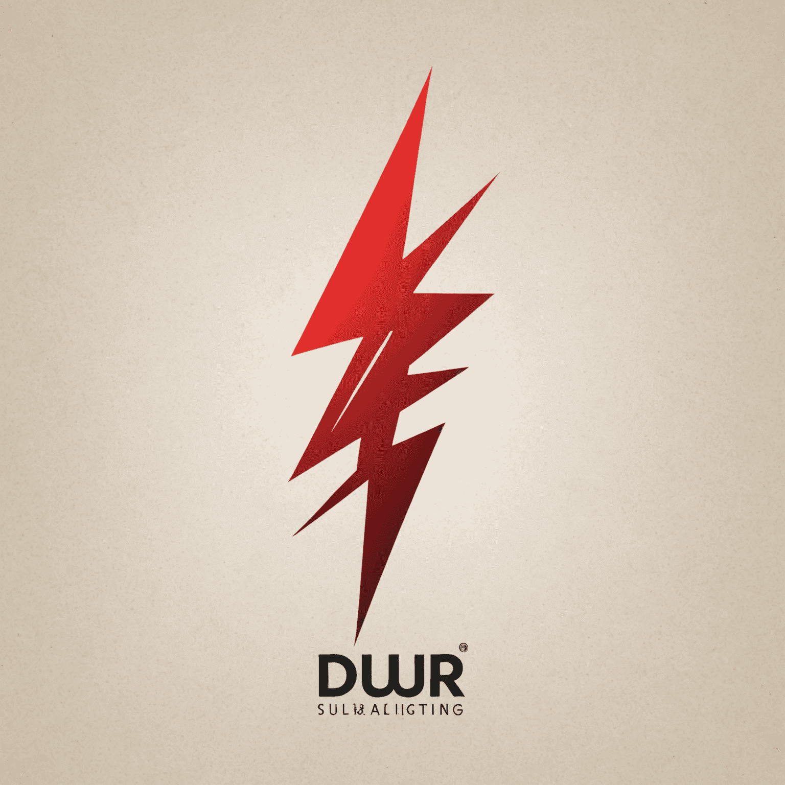 Dur logo - stylized red text with a lightning bolt icon