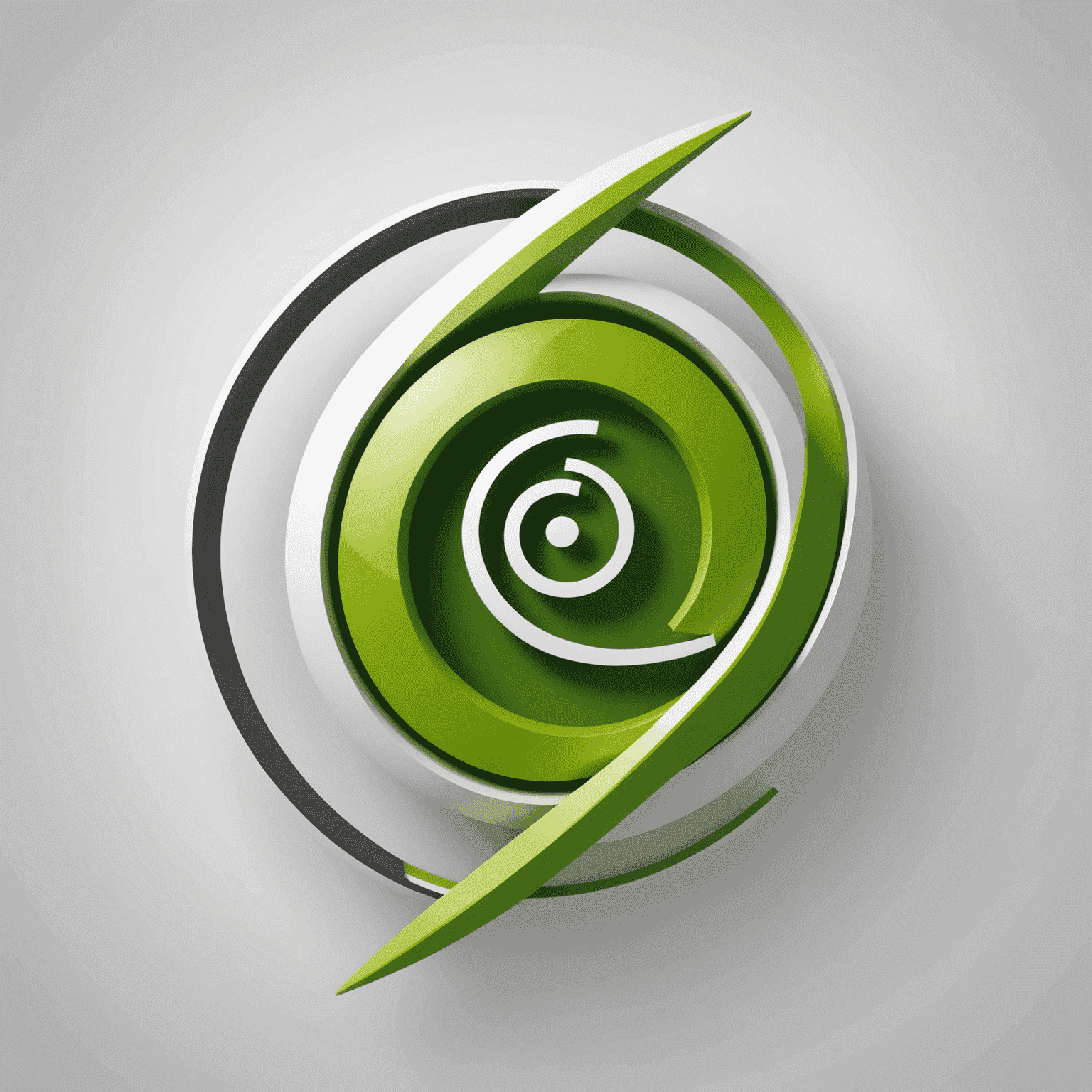 Etisalat logo - a stylized 'E' in green and white